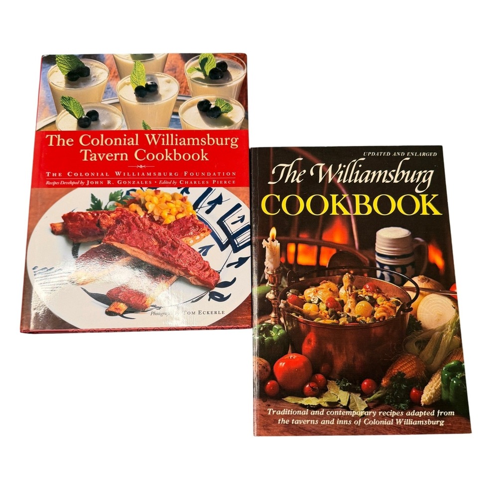 Colonial Williamsburg Cookbook Set Tavern Recipes Traditional Contemporary Books